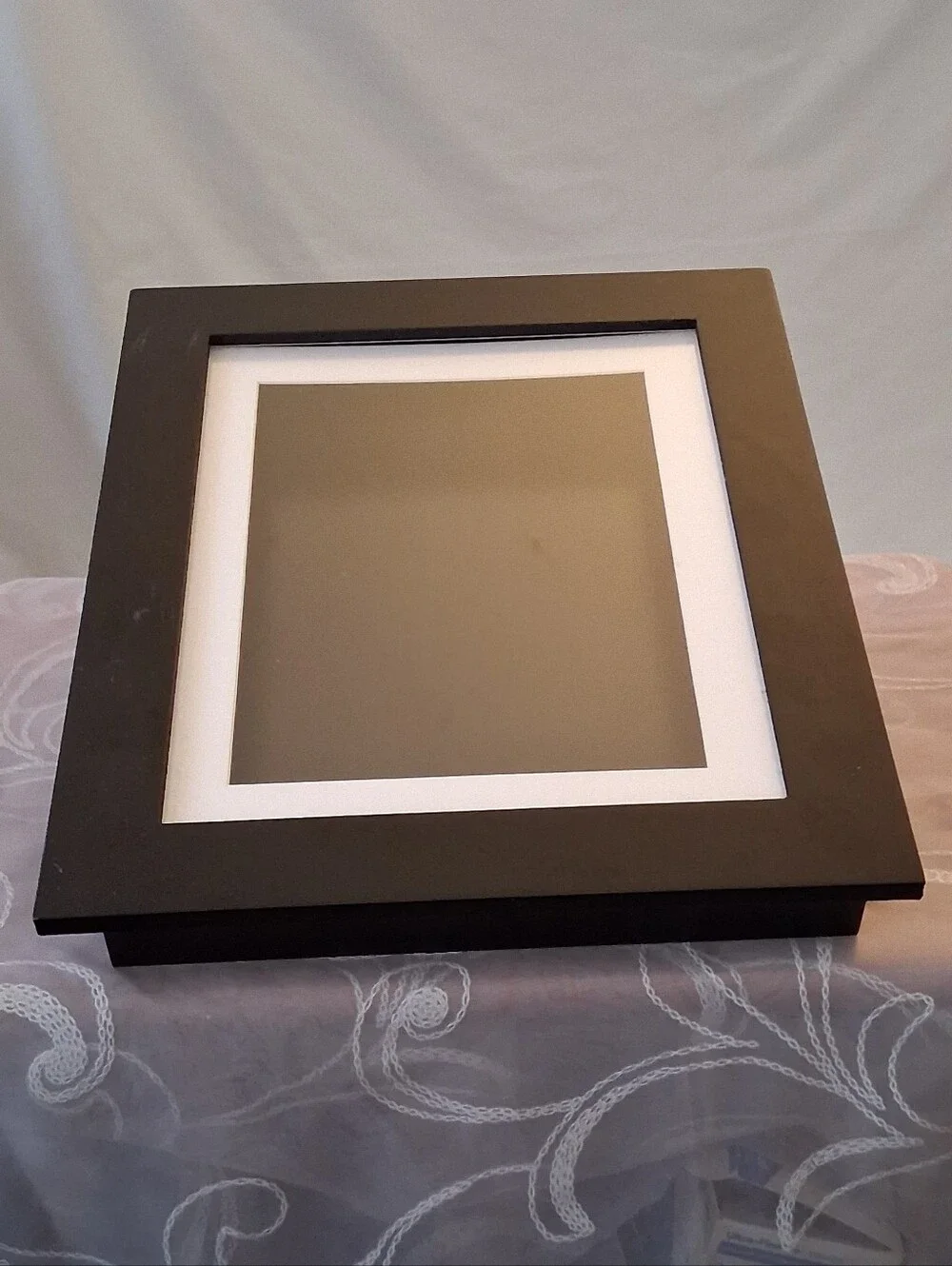 Hinged Front Opening Photo Frame W/Hidden Storage Box
